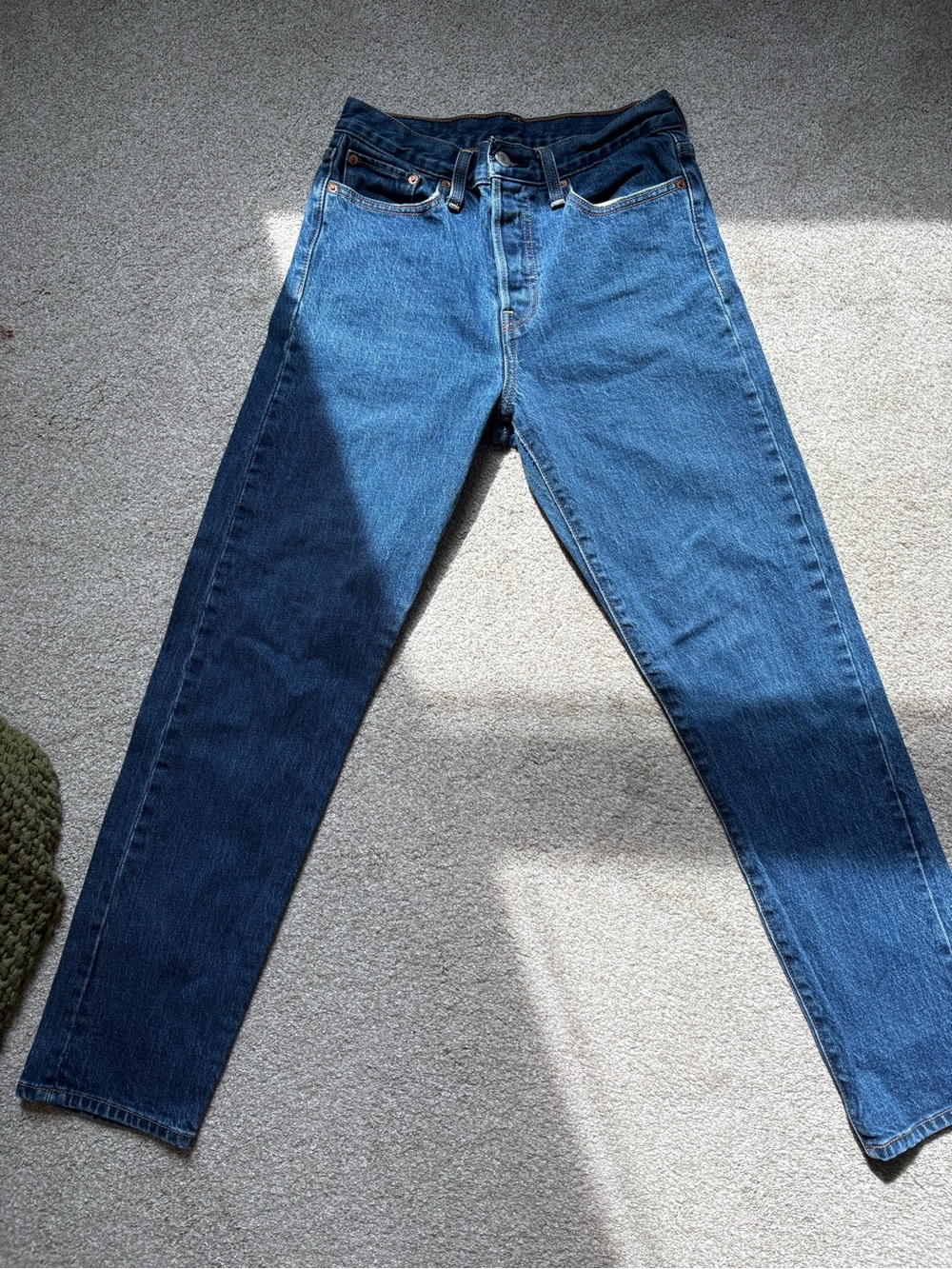 Levi's Straight Leg Blue Denim Jeans